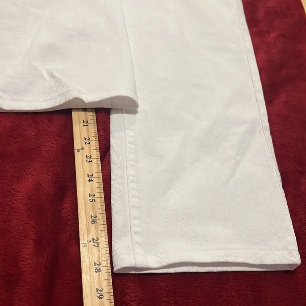 Garnet Hill High Rise Denim Stretch Crop Ankle Plus Size 16